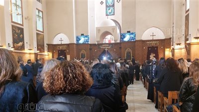 تشييع جنازة شقيق هاني شكري بكنيسة المرعشلي في الزمالك | فيديو وصور