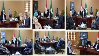 محاقظ الشرقية يلتقى أعضاء الشيوخ والنواب ويستعرض تقارير المديريات