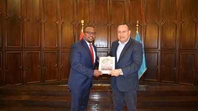 رئيس جامعة الإسكندرية يستقبل المدير التنفيذي لمركز الابتكار بالولايات المتحدة 