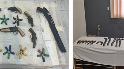 حملة أمنية بأسيوط تضبط 28 قطعة سلاح ناري و8 قضايا مخدرات