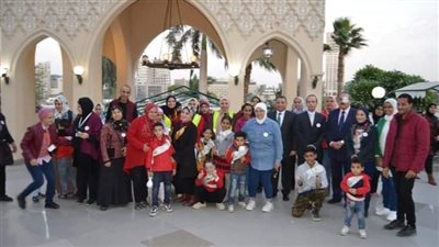 أطفال ذوو الاحتياجات الخاصة بكلية الطفولة جامعة عين شمس يشاركون في احتفالية مكتبة القاهرة