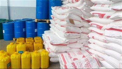 حملات على الأسواق تحرر 1942 قضية تموينية متنوعة.. وضبط 609 أطنان أرز و33 ألف عبوة سجائر و35 طن سكر