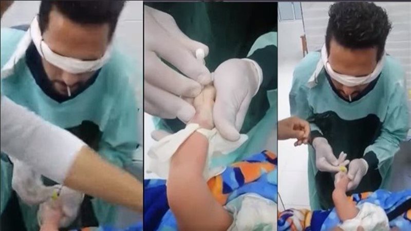 ممرض المنيا أثناء