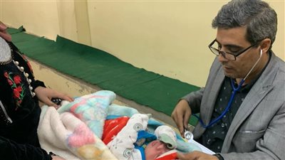 جامعة السادات تطلق قافلة طبية بقرية القرنين بالباجور