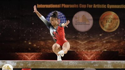تألق بنات مصر في بطولة كأس الفراعنة للجمباز الفني