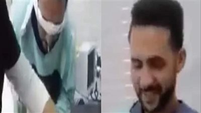 وهو معصوب العين، متحدث الصحة: إحالة الممرض صاحب تحدي تركيب الكانيولا لرضيع بالمنيا للنيابة