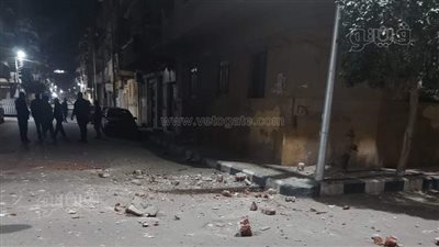 انهيار أجزاء من عقار قديم بدون إصابات في طنطا صور 