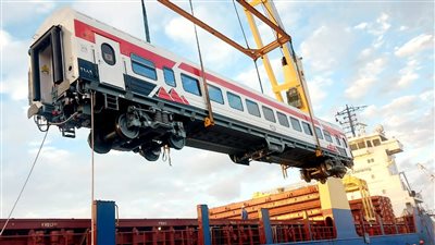 وصول 15 عربة قطارات من المجر إلى ميناء الإسكندرية 