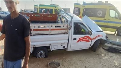 إصابة 7 سيدات من عاملات المزارع في انقلاب سيارة ربع نقل ببني سويف