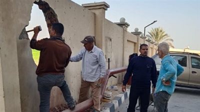 محافظ الشرقية:ازالة سور مستشفى لخطورته على المواطنين بالزقازيق 