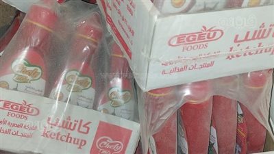 ضبط 10 آلاف عبوه كاتشاب وحلوى و500 كيلو دقيق فاسدة في طنطا (فيديو) 