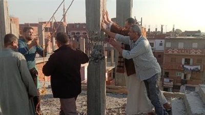 حملات مكثفة بمراكز الشرقية لإزالة الإشغالات والأبنية المخالفة 