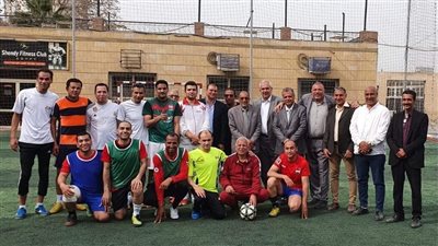 يوم تدريبي لفريق كرة القدم الخماسية بديوان عام محافظة الجيزة