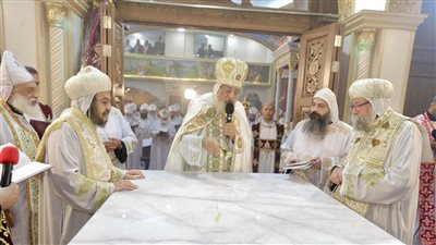 البابا تواضروس يدشن كنيسة العذراء بالجواهر في الإسكندرية