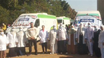 كشف وعلاج بالمجان لـ1593 مريضًا في قافلة طبية بقرية الكنيسة ببني سويف