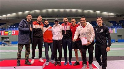 أبوالقاسم يحصد برونزية تاريخية لمصر في كأس العالم لسلاح الشيش