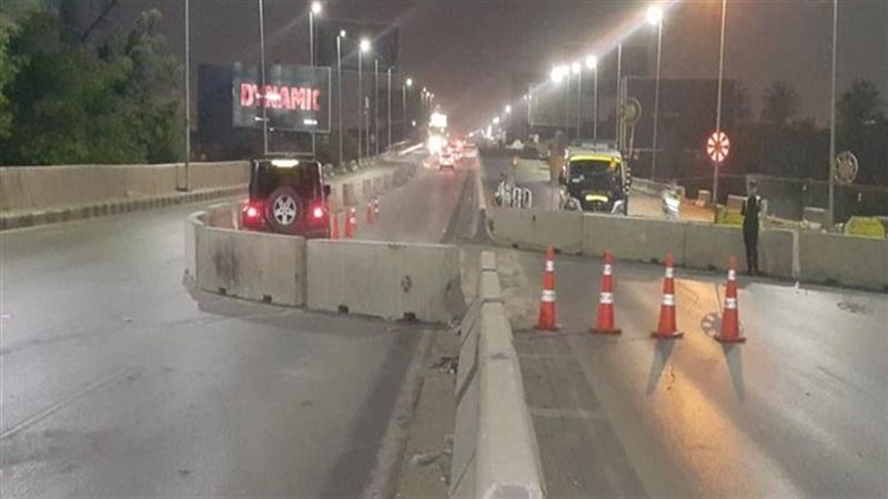 إغلاق نفق أحمد عرابي،