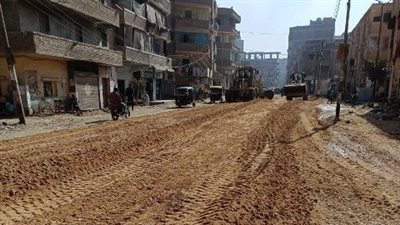 محافظ الشرقية تابع رصف الشوارع وتجميل الكورنيش بمنيا القمح