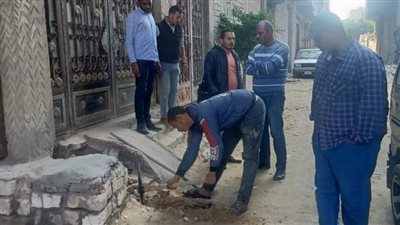 حملات لإزالة التعديات على شبكة مياه الشرب بالمناطق التابعة لفرع المندرة في الإسكندرية 