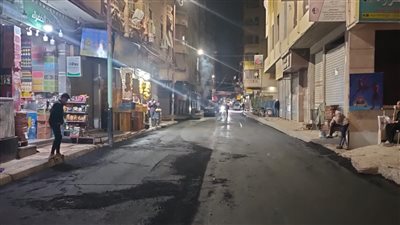  الانتهاء من رصف 10 شوارع رئيسية بحي العجمي