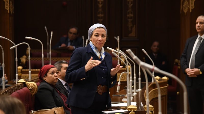 وزيرة البيئة بمجلس
