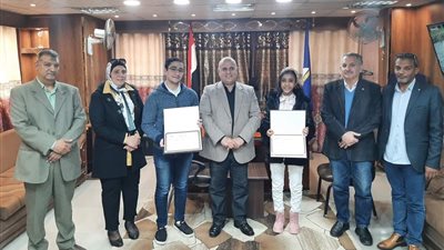 وكيل تعليم دمياط يكرم الحاصلين على المركز الأول والرابع بالمشروع الوطني للقراءة