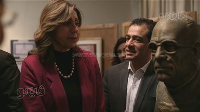 وزيرة الثقافة تفتتح معرض نجيب محفوظ بين الحارة والأصدقاء (فيديو وصور)
