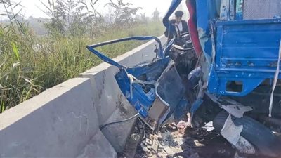 مصرع شخص وإصابة آخر في حادث مروري بالمنيا