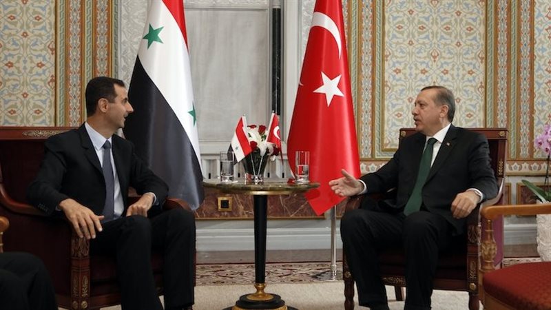 أردوغان وبشار الأسد،