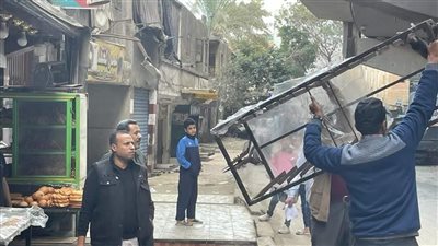 حملات في شوارع التحرير والشوربجي ورفع ٢٩٥ حالة إشغال بهضبة الأهرام (صور)