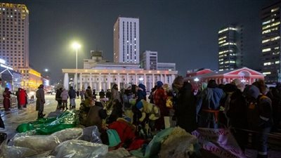 استمرار الاحتجاجات في منغوليا بسبب قضية سرقة الفحم (صور)