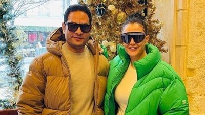 آخر ظهور لغادة عبد الرازق وزوجها قبل إعلان انفصالهما (صور)