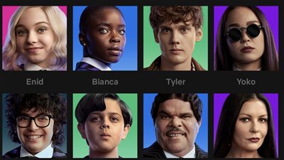 Wednesday، نتفليكس تضيف صور شخصيات المسلسل لاختيارها كأيقونة خاصة