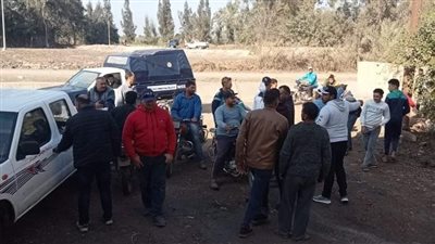 البحث عن تمساح ظهر في ترعة أبو الأخضر في الدقهلية