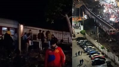 تعطل فرامل قطار أبوقير وعدم توقفه محطتين والركاب يقفزون من النوافذ (صور)