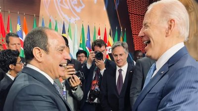 لقطة اليوم، ترحاب حار بين السيسي وبايدن