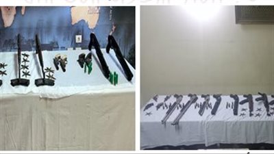 حملة أمنية بأسيوط تضبط 32 قطعة سلاح نارى و6 قضايا مخدرات