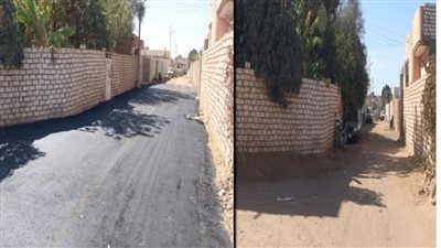 محافظ الجيزة: رصف وتطوير 8 طرق حيوية بمركز الواحات البحرية (صور)