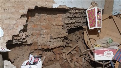 انهيار منزلين وتصدع 2 آخرين في سوهاج 