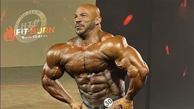 مستر أولمبيا، بيج رامي يخطف الأنظار في العرض السري (فيديو وصور)