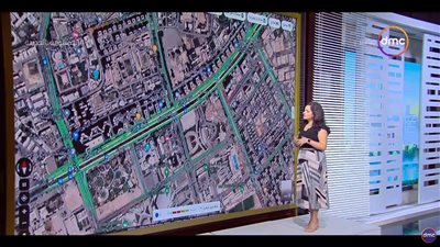 الحالة المرورية، كثافات مرورية بسيطة أعلى كوبري أكتوبر (فيديو)