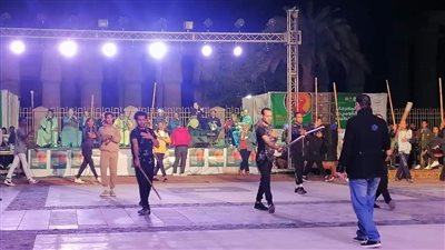 البروفات النهائية لمهرجان التحطيب الثاني عشر بساحة أبو الحجاج الأقصري (صور)