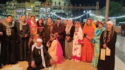 فرقة النيل للموسيقى والغناء الشعبى تشارك بمهرجان التحطيب الثاني عشر (صور)
