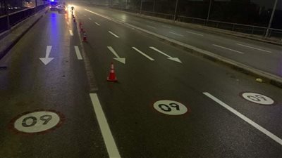 محور صفط اللبن؛ التخطيط المروري لتحديد سرعة السيارات (صور) 