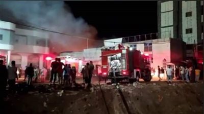 حريق مطعم داخل مركب نيلى فى كورنيش المعادى