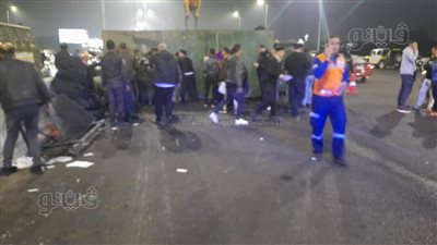 حادث محور 26 يوليو، تفاصيل حادث انقلاب سيارة شرطة وكثافات مرورية بالطريق