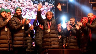 كأس العالم 2022، احتفالات الجماهير الكرواتية بالميدالية البرونزية (صور) 