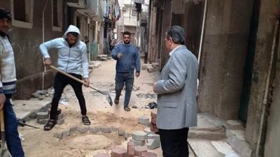 استمرار متابعة رفع كفاءة شوارع الحسينية بالشرقية 