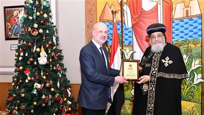 البابا تواضروس يستقبل وزير الداخلية اللبناني