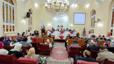 نائب محافظة البحيرة تشهد ندوة التعايش وقبول الآخر في حب مصر بالكنيسة الإنجيلية